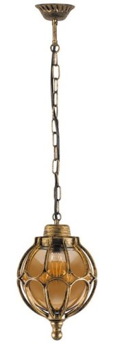 Светильник садово-парковый Feron "Сфера" малый PL3705 220В 60Вт E27 IP44 Черное золото 790х180х180мм картинка 